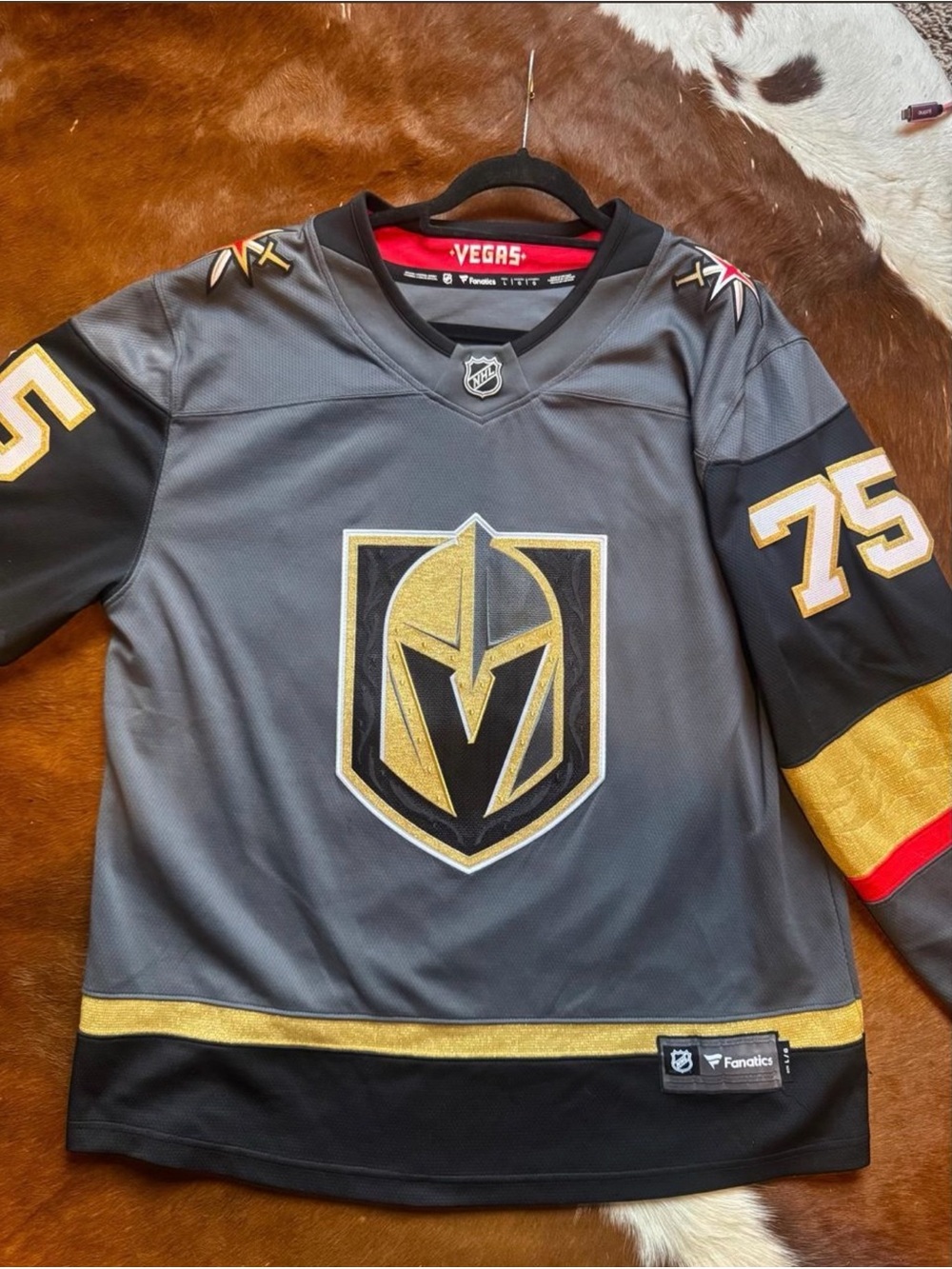 Men's Vegas Golden Knights Ryan Reaves #75 Fanatics Black Home Breakaway Jersey